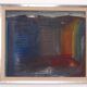 Original mid-century Swedish oil on panel – “City” by Tore Hultcrantz – vintage & framed – 74 × 62 cm (29.1" × 24.4")