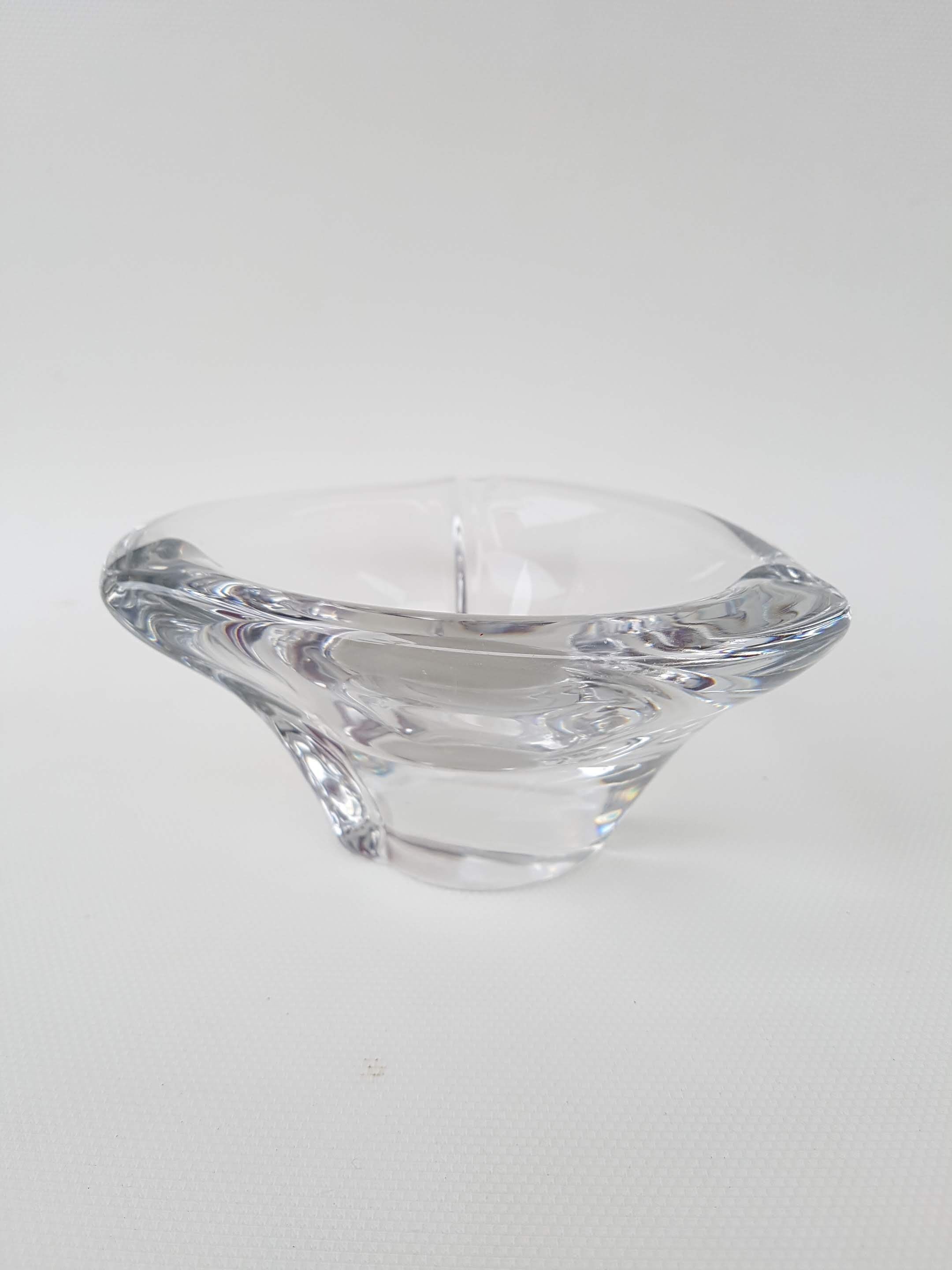 Daum France crystal ashtray