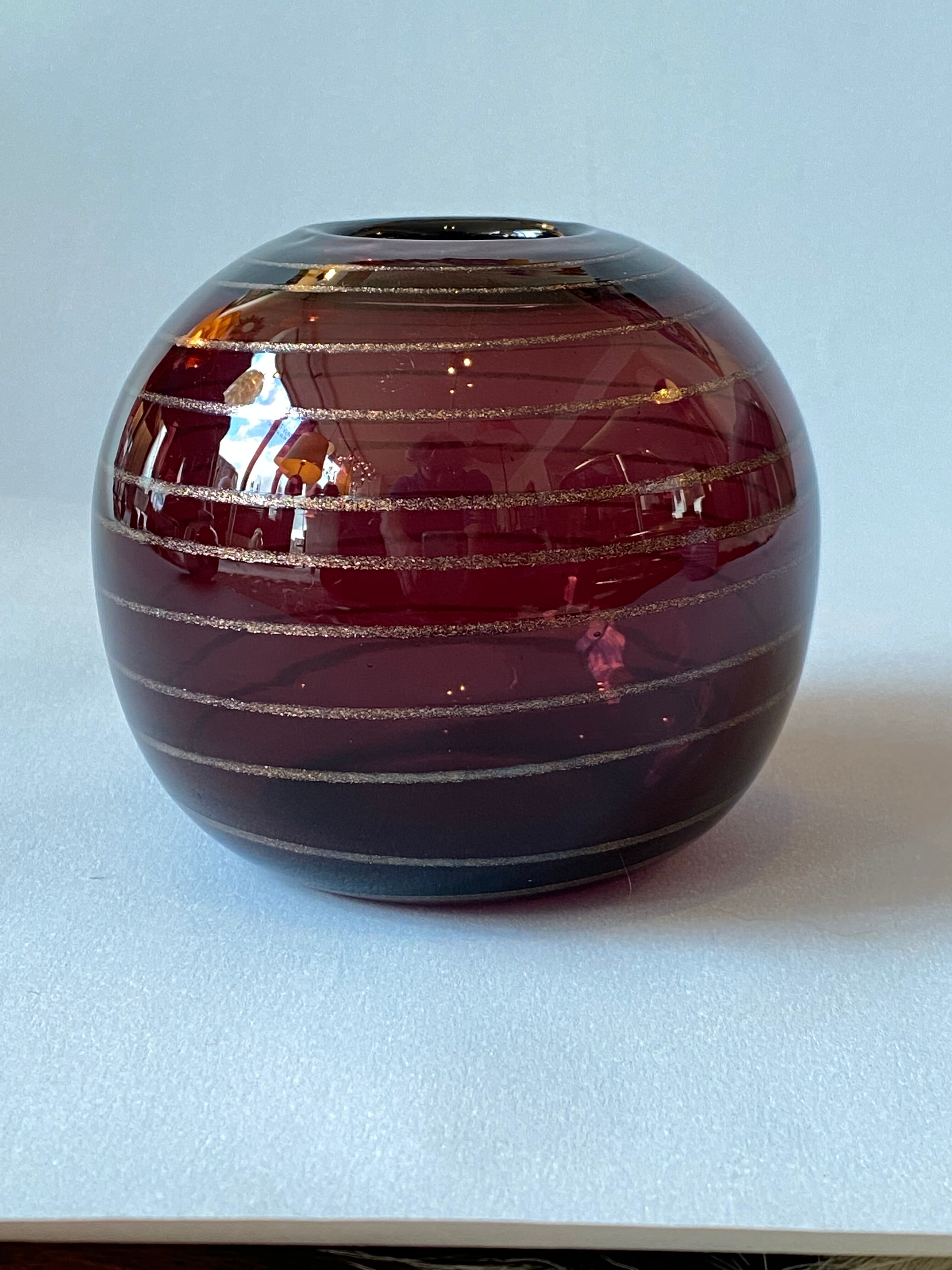 Vase verre Robert Pierini Biot