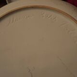 4 vintage ceramic plates Sars Poterie