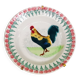Old hollow dish 26cm faience st amand, décor at le coq