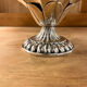 Silver metal caviar or ashtray service, Fleuron, Christofle, 60s