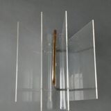 Plexiglas magazine rack by David Lange 1970s