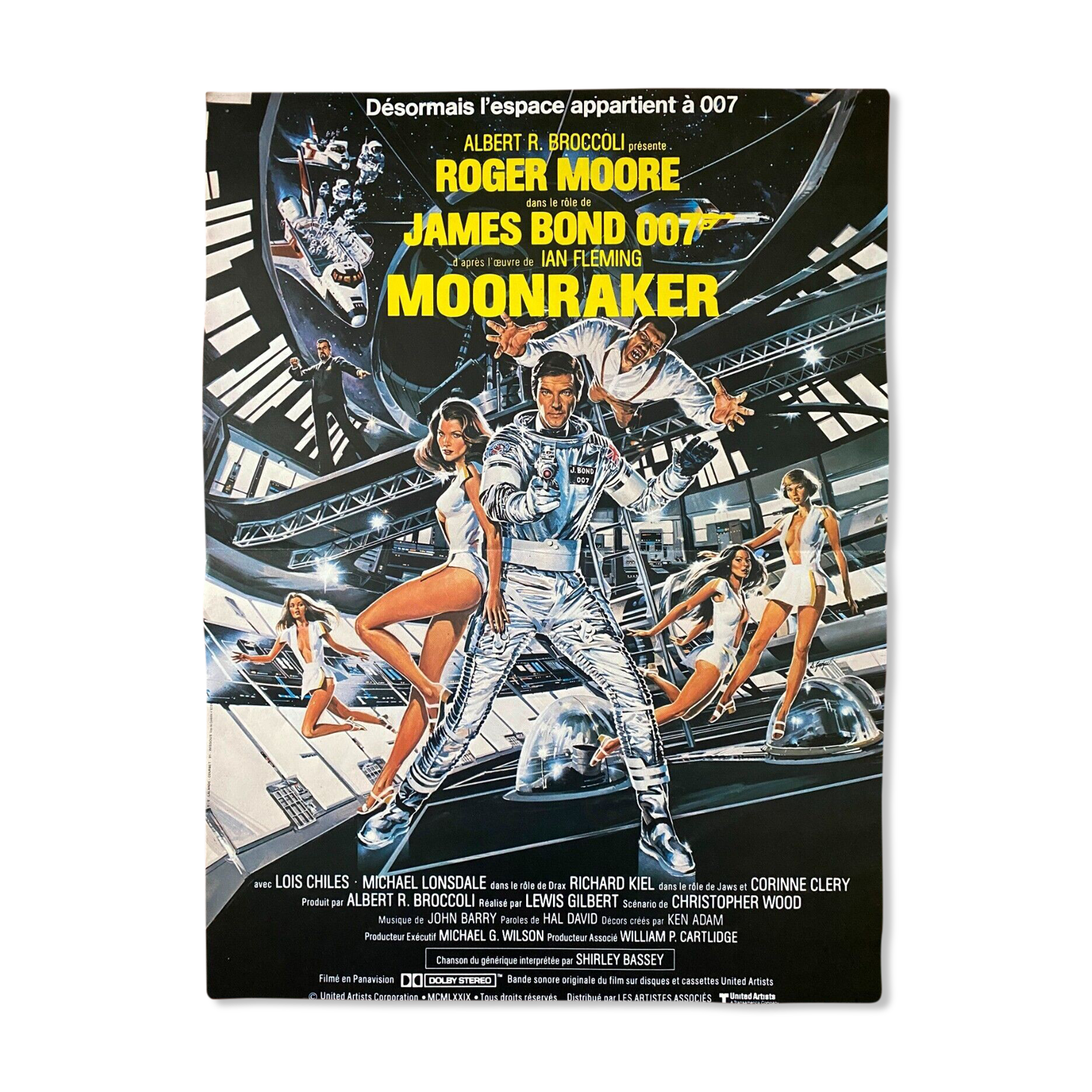 Poster "Moonraker" Roger Moore James Bond 007 40x60cm 1979