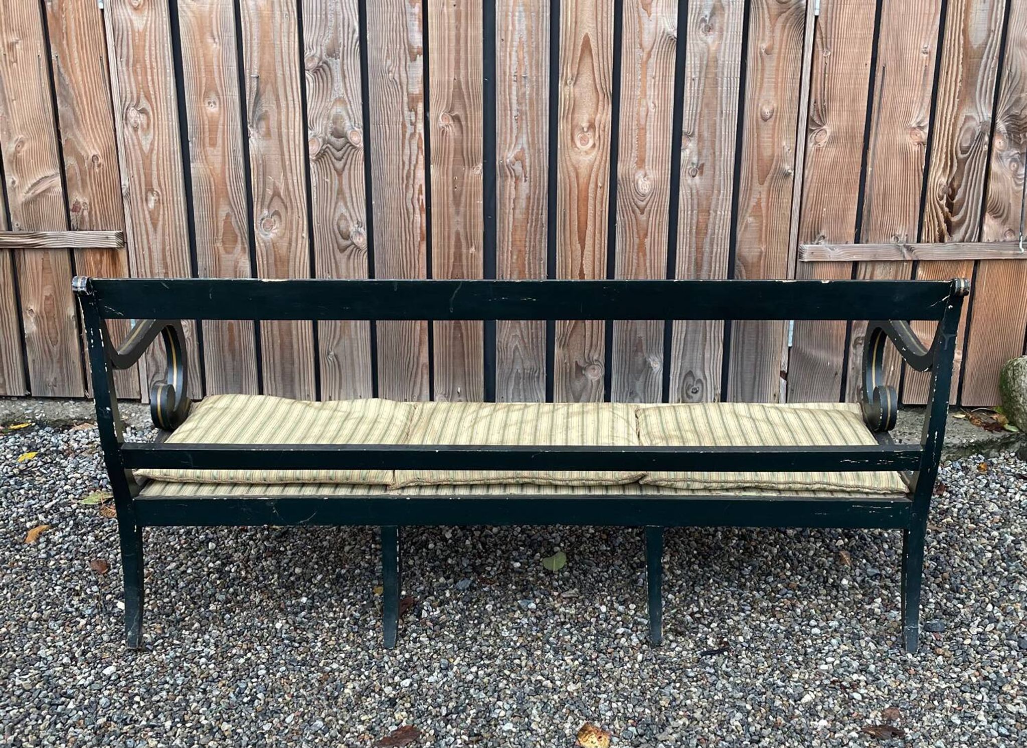 Rare painted bench or sofa from the 19th century