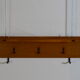 Scandinavian wall coat rack teak 1960
