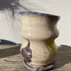 Vase en raku / céramique signée / poterie fait main
