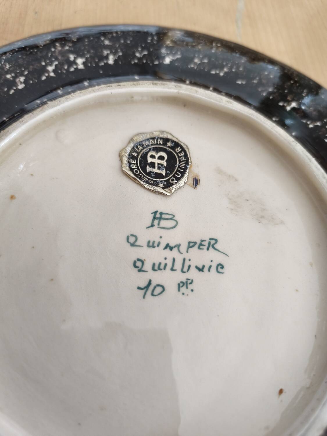 Assiette René Quillivic Henriot Quimper