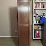 Wooden double curtain filing cabinet