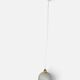 Small speckled frosted glass ball pendant – 1970s