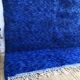 Moroccan Berber carpet Beni Ouarain uni blue 3.3x2.26m