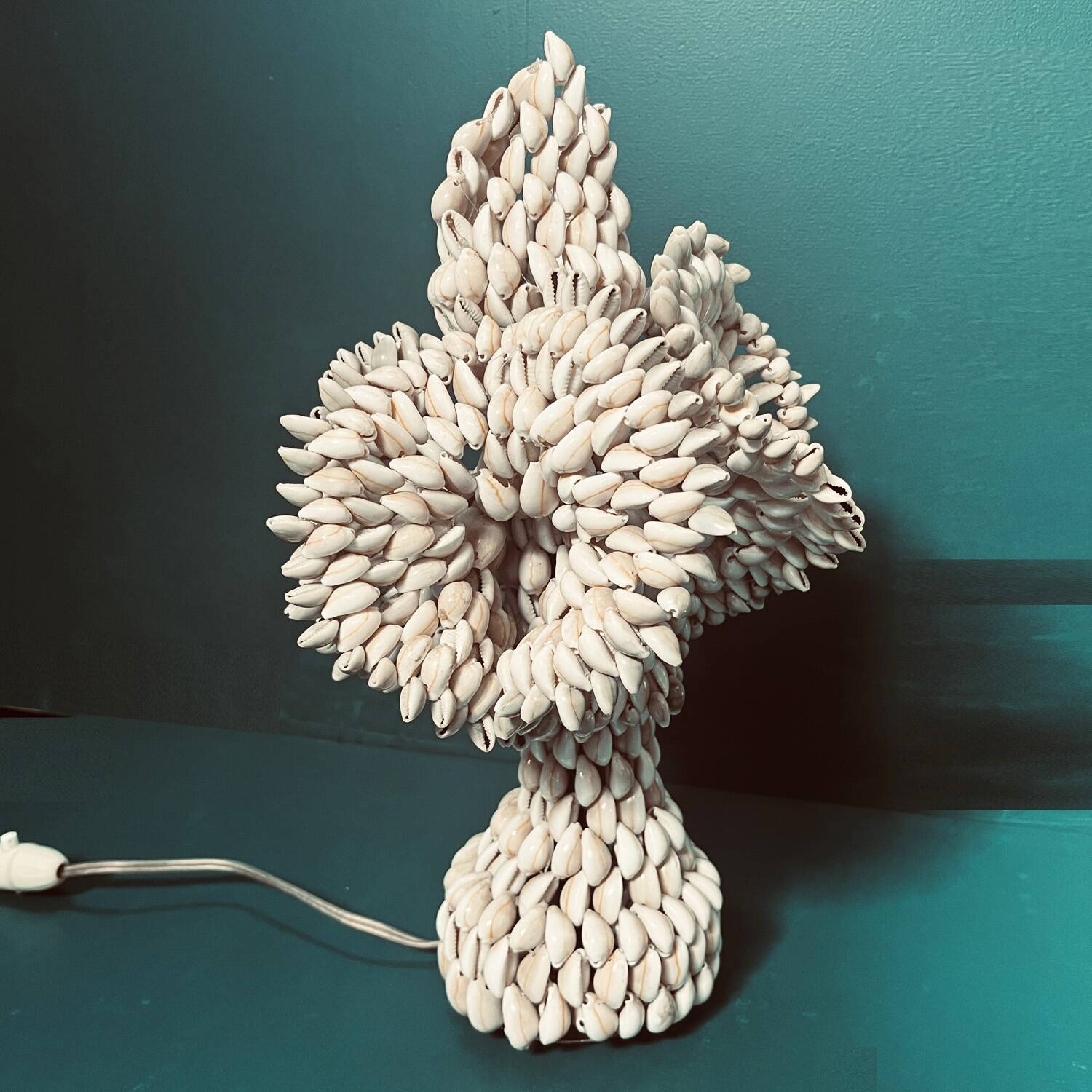 70's shell lamp