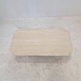 Rectangle Travertine Coffee or Side Table, Italy 1980s