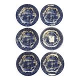 English dessert plates