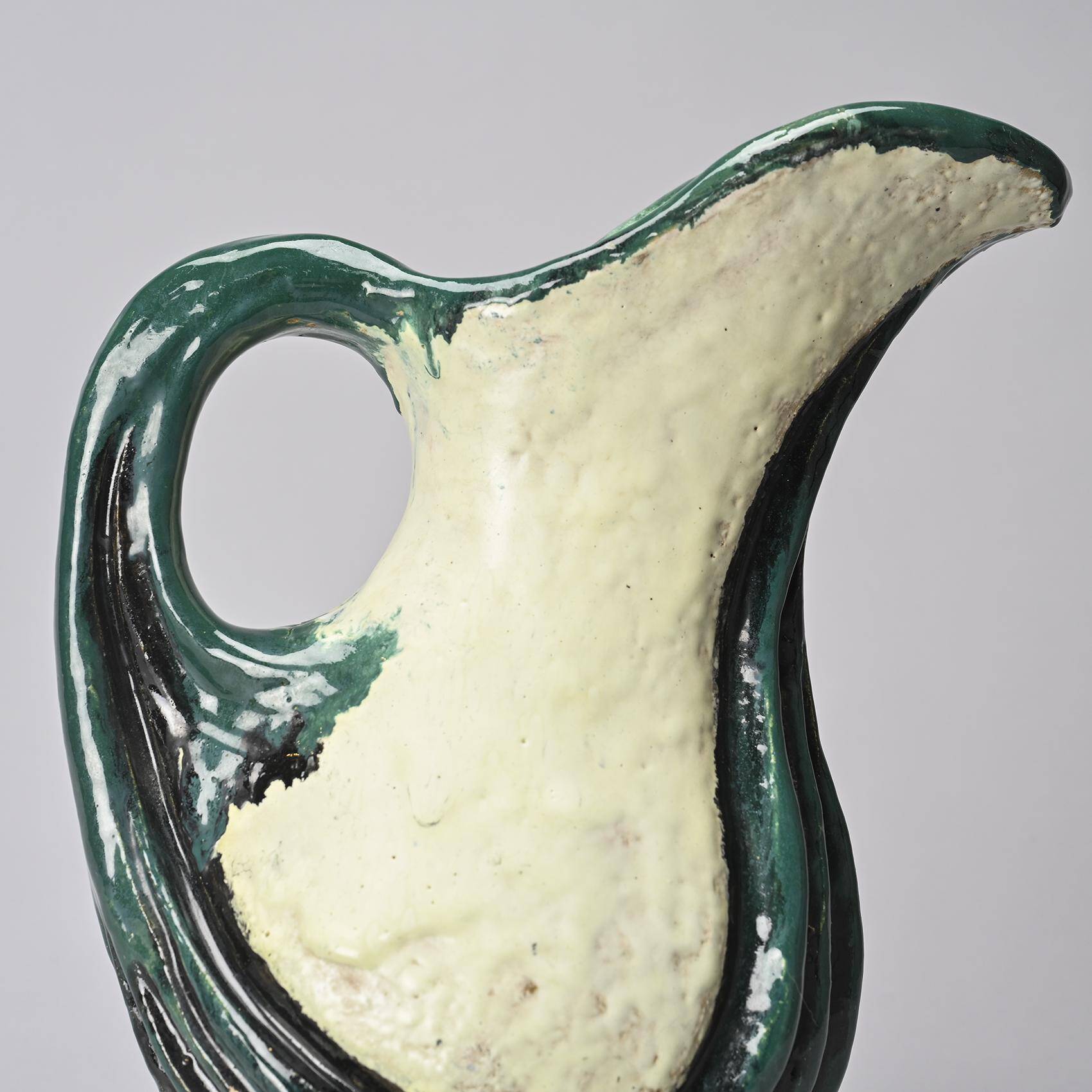 Hand-made pitcher by Alice Colonieu, circa 1965