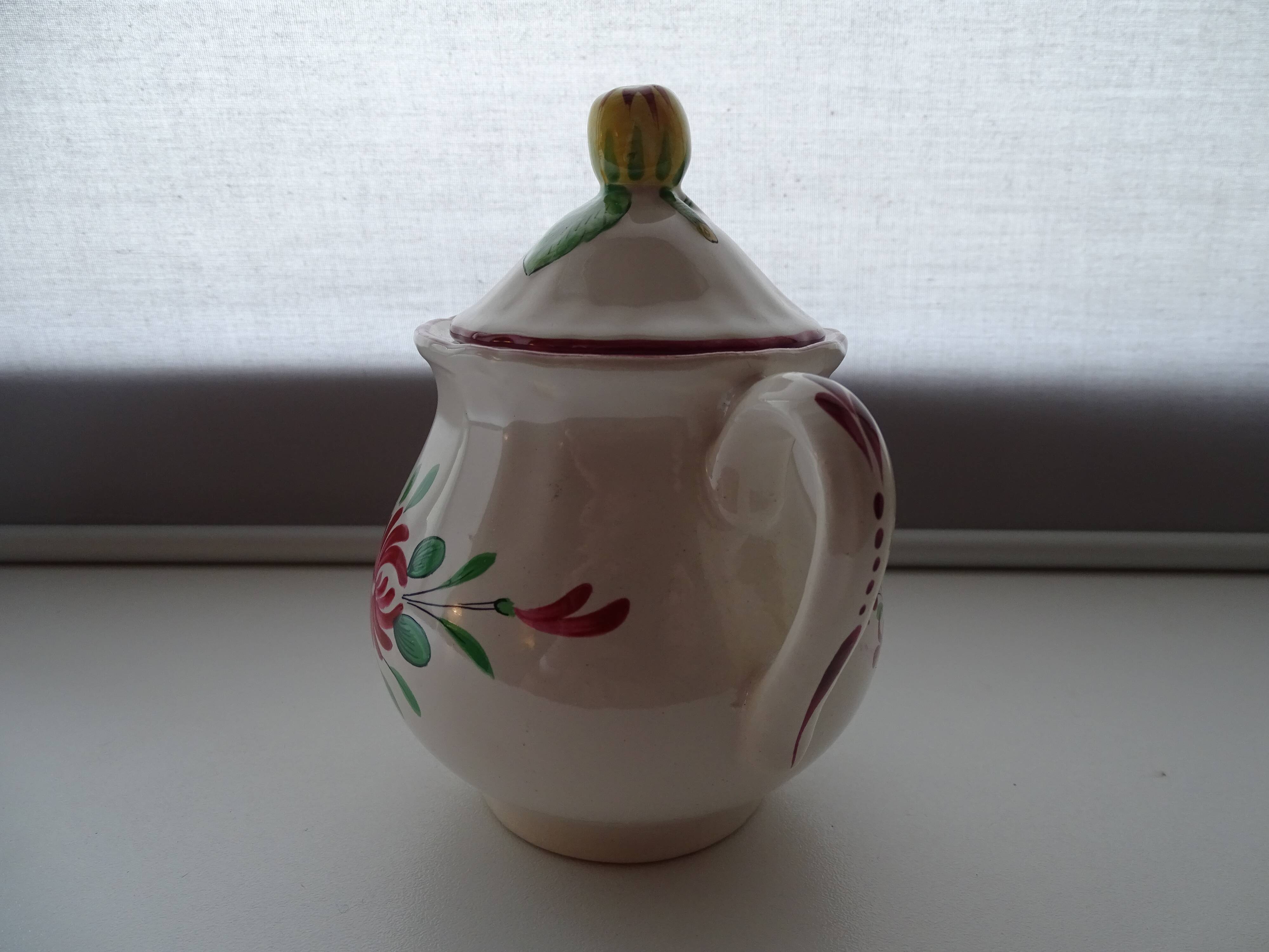 Faience sweetening St Clément France - Rooster decoration