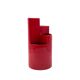 Franco Bettonica, red ceramic vase mod. fb1, Gabbianelli Italy ca. 1970