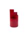 Franco Bettonica, red ceramic vase mod. fb1, Gabbianelli Italy ca. 1970