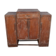 Antique wooden storage unit