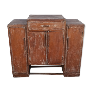 Meuble de rangement en bois ancien
