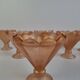 Set of 6 Art Deco Pink Rosaline Glass Dessert Bowls, Czechoslovakia, 1930s