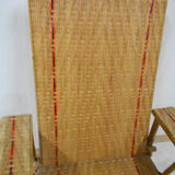 Wicker and rattan lounger