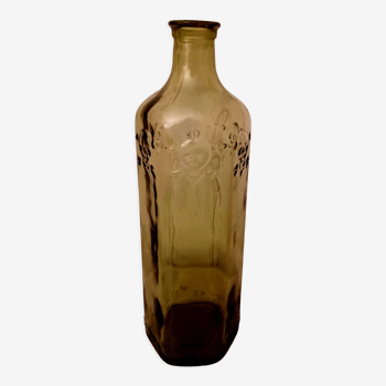 Glass bottle French Federation druggists merchants of colors