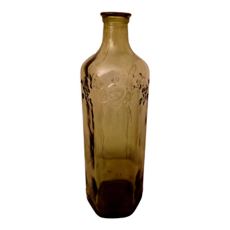 Glass bottle French Federation druggists merchants of colors