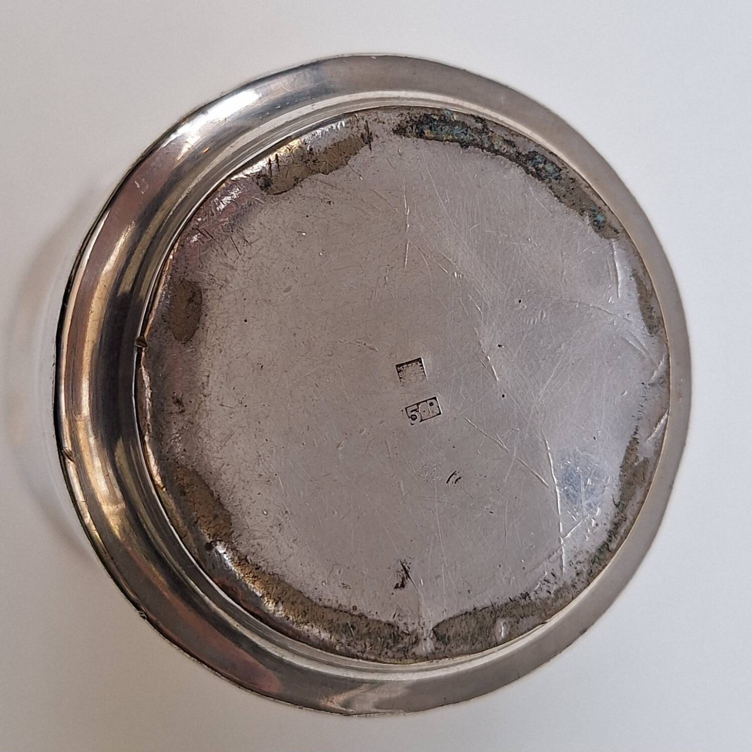 Silver-plated metal cup