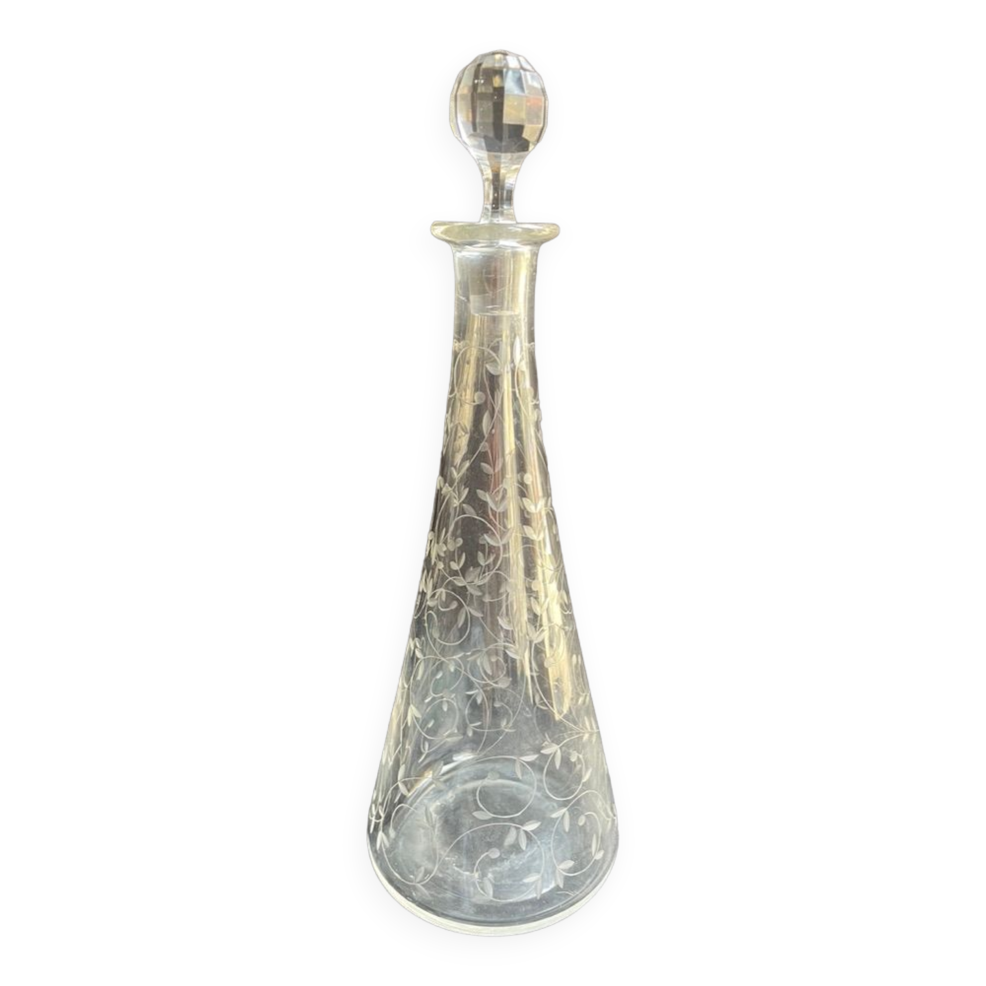 Saint Louis cut crystal stamped decanter