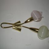 Double flower wall light from the 1950s.