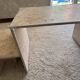 Travertine coffee table