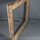 Old frame Montparnasse carved wood patinated 68x59 foliage 54.8x45 cm