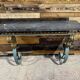 Art Deco marble and wrought iron console