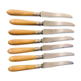 Art Nouveau steel and bakelite knives
