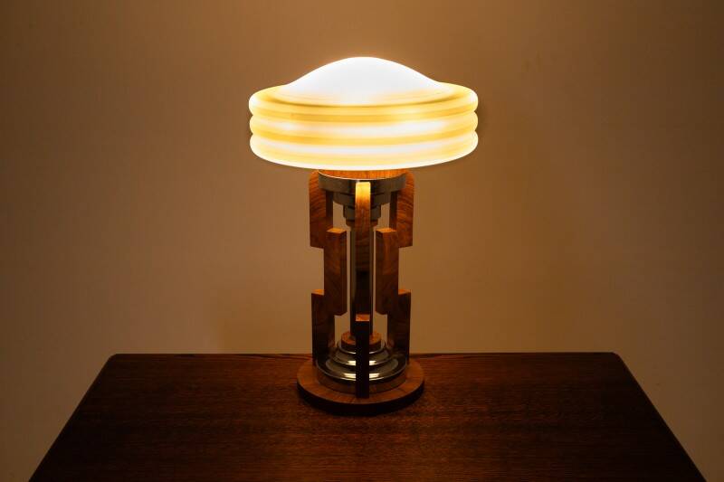 Art Deco table lamp, mid-20th century from Poland