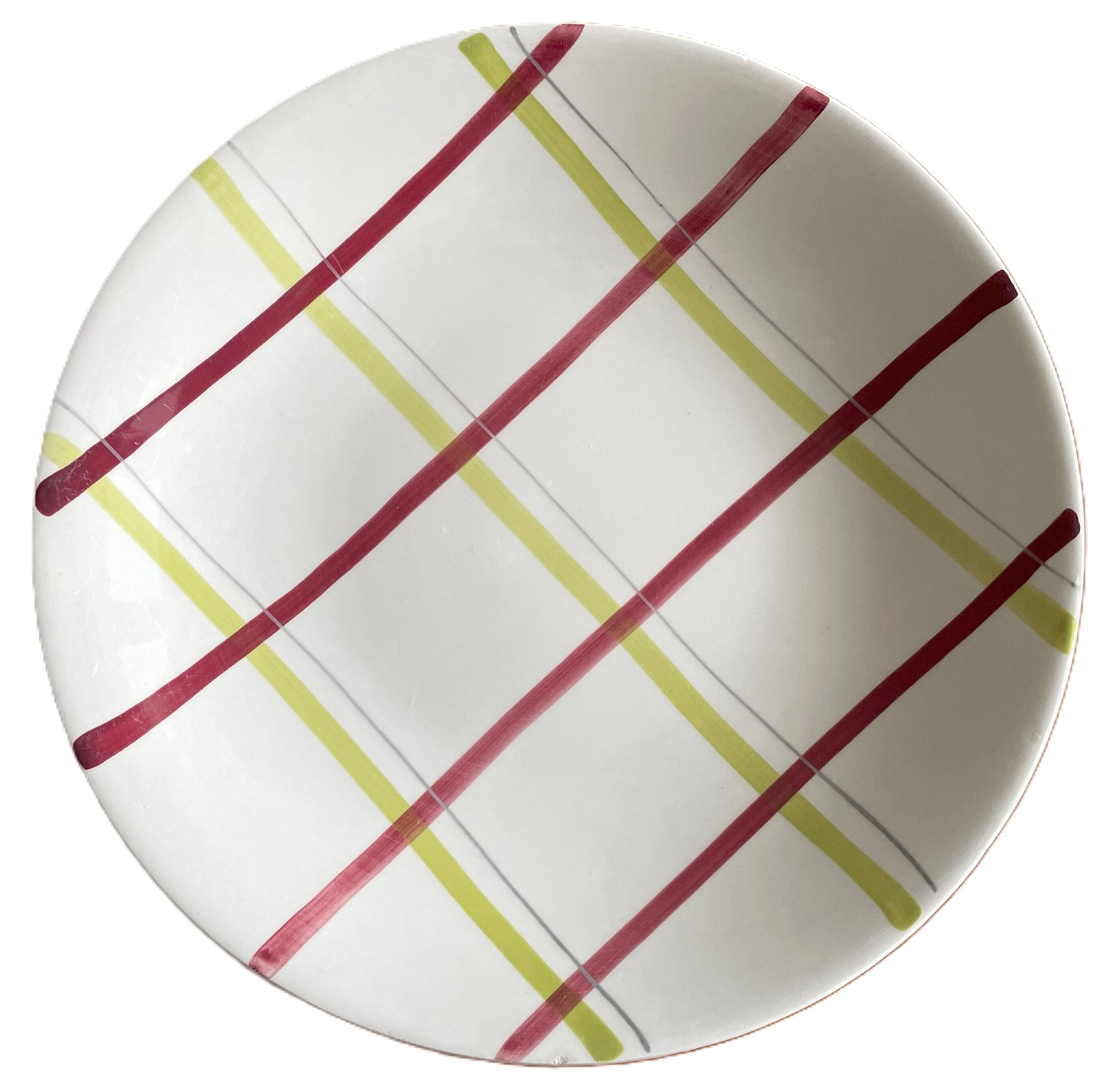 Old hollow earthenware dish from gien