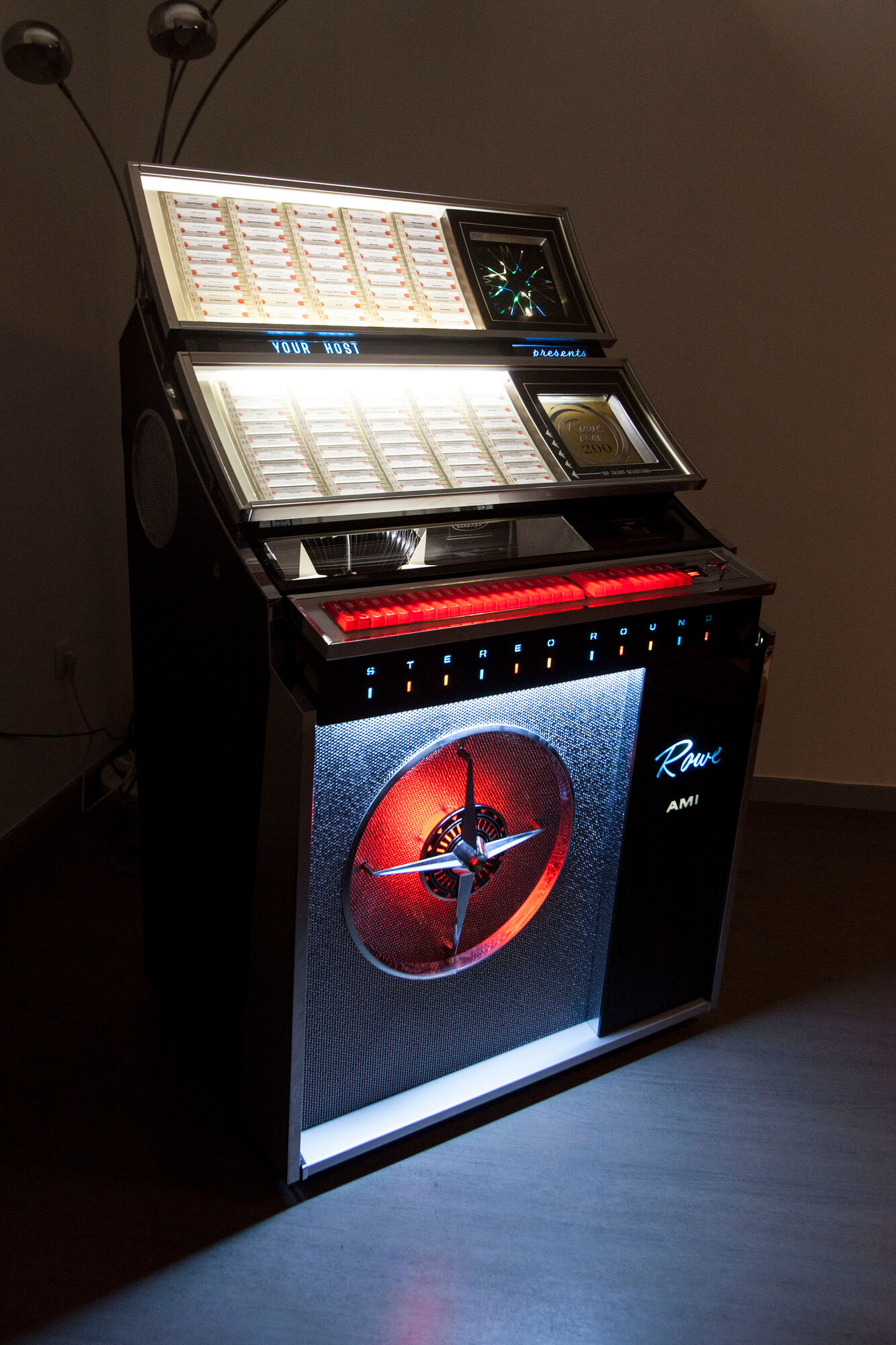 Jukebox Rowe friend from 1963 model"Jal" capa 100 vinyl compilation pop, rock, metal from 1950 to 1990