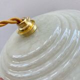 Pair of Art Deco Clichy glass pendant lights