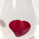 Vase vintage en verre de Murano blanc attr. à Dino Martens pour Aureliano Toso