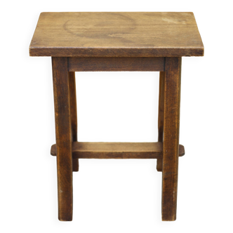 Vintage stool, wooden stool, wooden bench, brutalist, occasional chair, interior decor