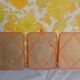 Vintage tryptic barber mirror orange 70s