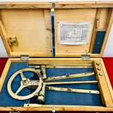 Naval Brass 3 arm full circular Protractor – USSR 1960