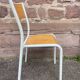 6 school chairs 70s industrial vintage school communities Mullca gaston cavaillon