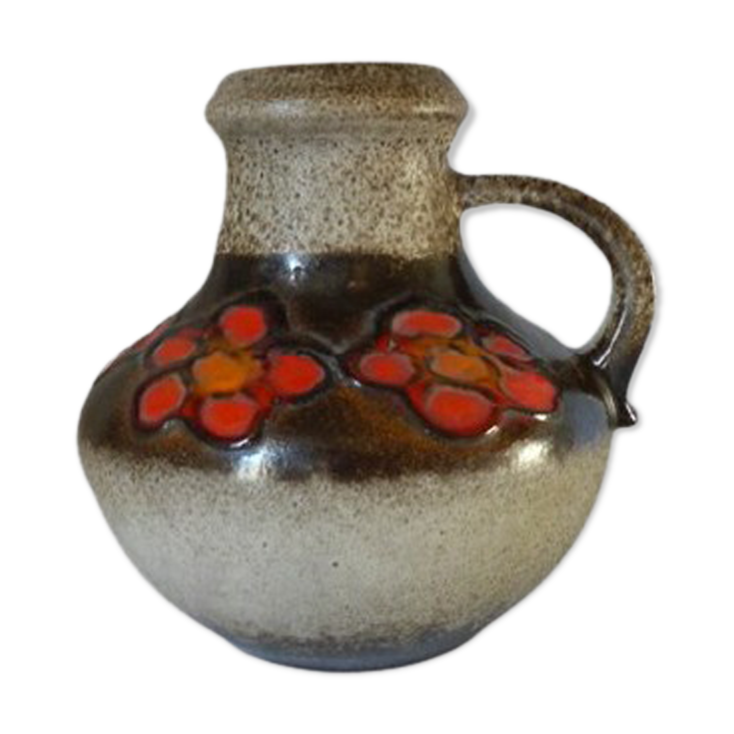Vase Fat Lava Germany flower decoration