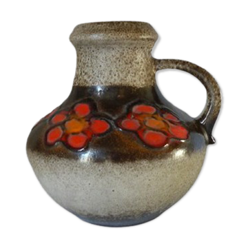 Vase Fat Lava Germany décor fleurs