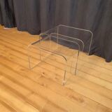 A pair of Lucite tables from the 1970s