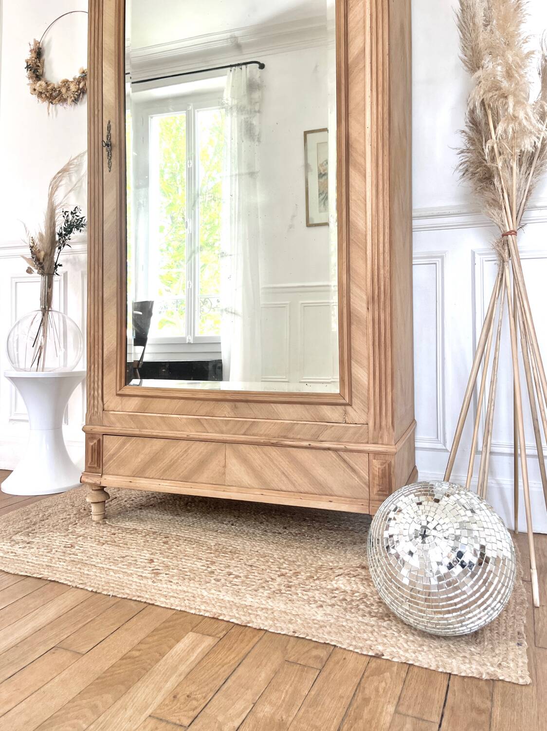 Restored Rococo Bonnetière Wardrobe