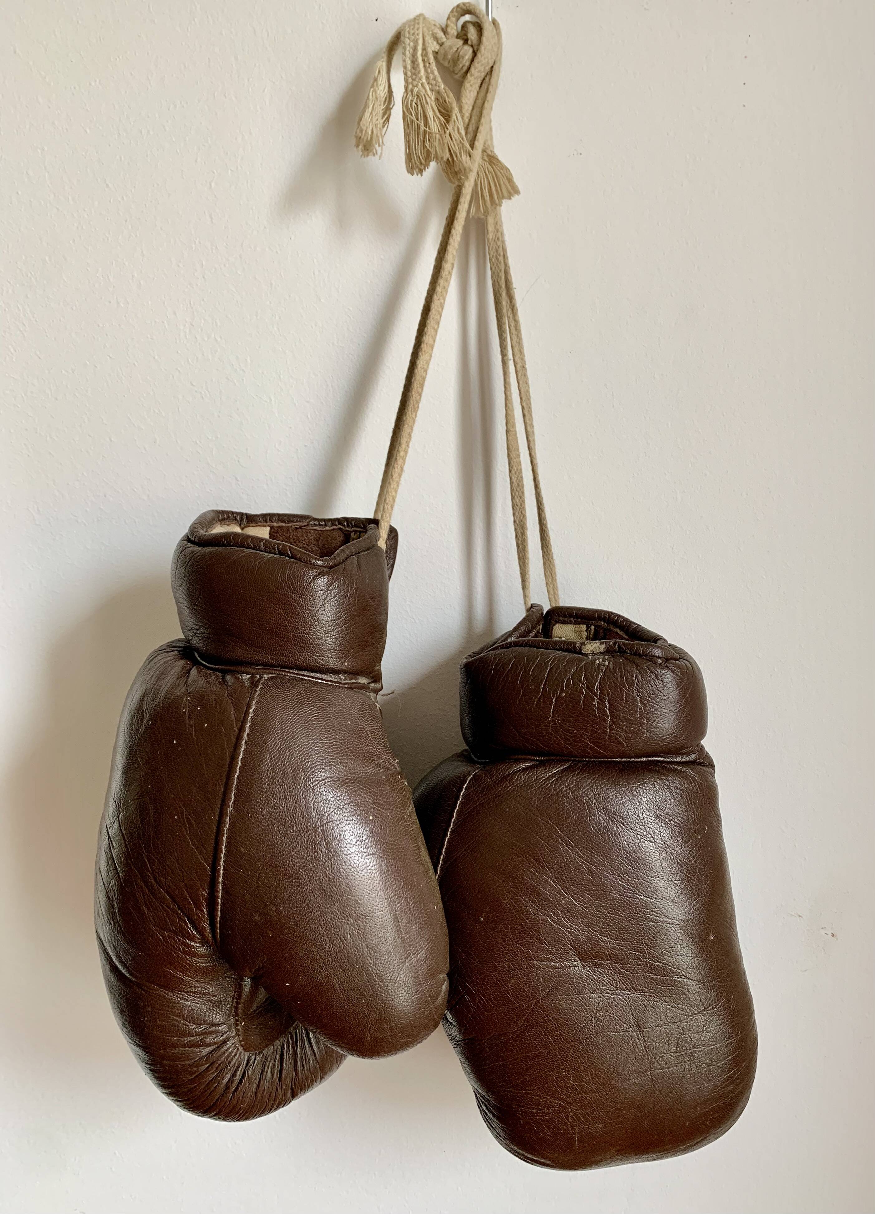 Vintage boxing gloves, 1940s