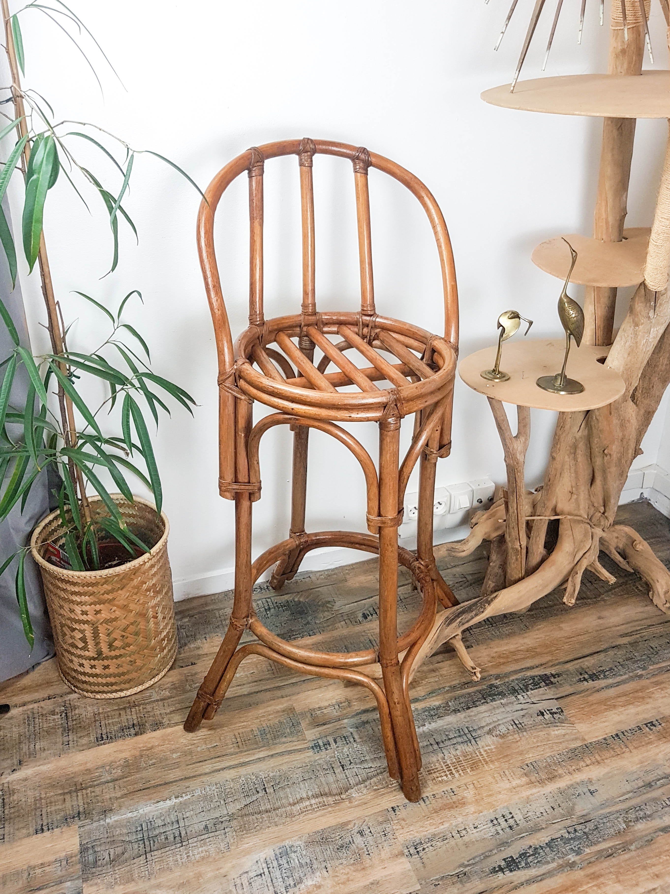 Wooden bistro set dime turned Thonet style